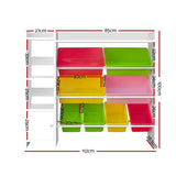 darrahopens Baby & Kids > Kid's Furniture Keezi 8 Bins Kids Toy Box Storage Organiser Rack Bookshelf Drawer Cabinet