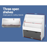 darrahopens Baby & Kids > Kid's Furniture Keezi Kids Bookshelf Childrens Bookcase Organiser Storage Shelf Wooden White