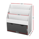 darrahopens Baby & Kids > Kid's Furniture Keezi Kids Bookshelf Childrens Bookcase Organiser Storage Shelf Wooden White