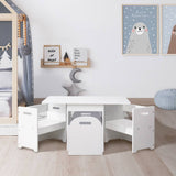 darrahopens Baby & Kids > Kid's Furniture Keezi Kids Multi-function Table and Chair Hidden Storage Box Toy Activity Desk