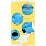 darrahopens Baby & Kids > Kid's Furniture Keezi Kids Recliner Chair Blue PU Leather Sofa Lounge Couch Children Armchair
