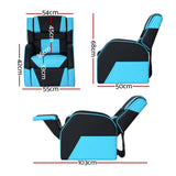 Darrahopens Baby & Kids > Kid's Furniture Keezi Kids Recliner Chair PU Leather Gaming Sofa Lounge Couch Children Armchair