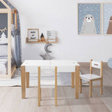 darrahopens Baby & Kids > Kid's Furniture Keezi Kids Table and Chair Set Activity Chalkboard Toys Storage Desk Drawing