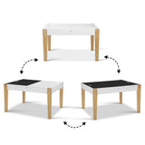 darrahopens Baby & Kids > Kid's Furniture Keezi Kids Table and Chair Set Activity Chalkboard Toys Storage Desk Drawing