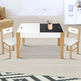 darrahopens Baby & Kids > Kid's Furniture Keezi Kids Table and Chair Set Activity Chalkboard Toys Storage Desk Drawing