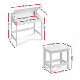 darrahopens Baby & Kids > Kid's Furniture Keezi Kids Table Chairs Set Children Drawing Writing Desk Storage Toys Play