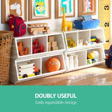 darrahopens Baby & Kids > Kid's Furniture Keezi Kids Toy Box Stackable Bookshelf Storage Organiser Bookcase Shelf
