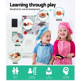 Darrahopens Baby & Kids > Kid's Furniture Keezi Kids Wooden Kitchen Set Pretend Play Toys Cooking Food Sets Children White