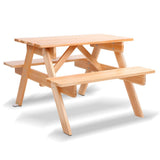 darrahopens Baby & Kids > Kid's Furniture Keezi Kids Wooden Picnic Bench Set