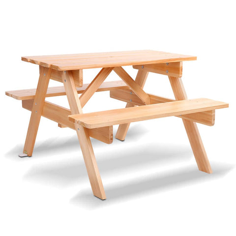 darrahopens Baby & Kids > Kid's Furniture Keezi Kids Wooden Picnic Bench Set