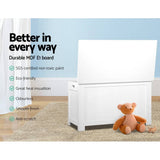 darrahopens Baby & Kids > Kid's Furniture Keezi Kids Wooden Toy Chest Storage Blanket Box White Children Room Organiser