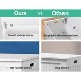 darrahopens Baby & Kids > Kid's Furniture Keezi Kids Wooden Toy Chest Storage Blanket Box White Children Room Organiser