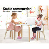 darrahopens Baby & Kids > Kid's Furniture Keezi Nordic Kids Table Chair Set 3PC Desk Activity Study Play Children Modern