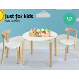 darrahopens Baby & Kids > Kid's Furniture Keezi Nordic Kids Table Chair Set 3PC Desk Activity Study Play Children Modern