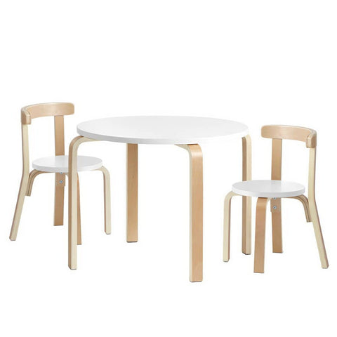 darrahopens Baby & Kids > Kid's Furniture Keezi Nordic Kids Table Chair Set 3PC Desk Activity Study Play Children Modern