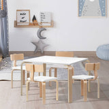 darrahopens Baby & Kids > Kid's Furniture Keezi Nordic Kids Table Chair Set Desk 5PC Activity Dining Study Children Modern