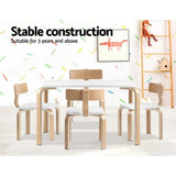 darrahopens Baby & Kids > Kid's Furniture Keezi Nordic Kids Table Chair Set Desk 5PC Activity Dining Study Children Modern