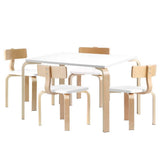 darrahopens Baby & Kids > Kid's Furniture Keezi Nordic Kids Table Chair Set Desk 5PC Activity Dining Study Children Modern