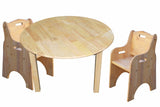 darrahopens Baby & Kids > Kid's Furniture Medium round table and 2 toddler chairs