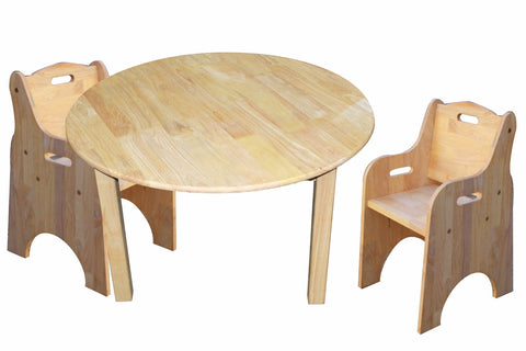 darrahopens Baby & Kids > Kid's Furniture Medium round table and 2 toddler chairs