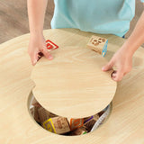 darrahopens Baby & Kids > Kid's Furniture Round Table and 2 Chair Set for children (White Natural)