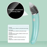 Darrahopens Baby & Kids > Nursing Baby Nasal Aspirator Electric Safe Hygienic Nose Cleaner Snot Sucker For baby (Green)