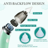 Darrahopens Baby & Kids > Nursing Baby Nasal Aspirator Electric Safe Hygienic Nose Cleaner Snot Sucker For baby (Green)