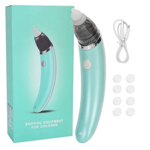 Darrahopens Baby & Kids > Nursing Baby Nasal Aspirator Electric Safe Hygienic Nose Cleaner Snot Sucker For baby (Green)