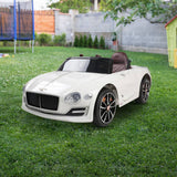 darrahopens Baby & Kids > Ride on Cars, Go-karts & Bikes Bentley Kids Ride On Car Licensed Electric Toys 12V Battery Remote Cars White