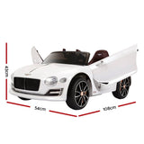darrahopens Baby & Kids > Ride on Cars, Go-karts & Bikes Bentley Kids Ride On Car Licensed Electric Toys 12V Battery Remote Cars White