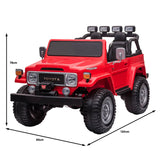 Darrahopens Baby & Kids > Ride on Cars, Go-karts & Bikes Kahuna Licensed Toyota FJ-40 Electric Kids Ride On Car by Kahuna - Red