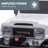 Darrahopens Baby & Kids > Ride on Cars, Go-karts & Bikes Kahuna Licensed Toyota FJ-40 Kids Ride On Electric Toy Car 80W - White