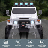Darrahopens Baby & Kids > Ride on Cars, Go-karts & Bikes Kahuna Licensed Toyota FJ-40 Kids Ride On Electric Toy Car 80W - White