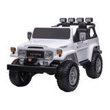 Darrahopens Baby & Kids > Ride on Cars, Go-karts & Bikes Kahuna Licensed Toyota FJ-40 Kids Ride On Electric Toy Car 80W - White