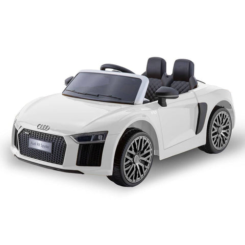 Darrahopens Baby & Kids > Ride on Cars, Go-karts & Bikes Kahuna R8 Spyder Audi Licensed Kids Electric Ride On Car Remote Control - White
