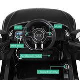 darrahopens Baby & Kids > Ride on Cars, Go-karts & Bikes Kids Ride On Car Audi R8 Licensed Electric 12V Black