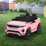 darrahopens Baby & Kids > Ride on Cars, Go-karts & Bikes Kids Ride On Car Licensed Land Rover 12V Electric Car Toys Battery Remote Pink