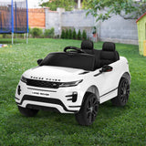 darrahopens Baby & Kids > Ride on Cars, Go-karts & Bikes Kids Ride On Car Licensed Land Rover 12V Electric Car Toys Battery Remote White