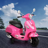 Darrahopens Baby & Kids > Ride on Cars, Go-karts & Bikes Kids Ride On Car Motorcycle Motorbike VESPA Licensed Scooter Electric Toys Pink