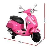 Darrahopens Baby & Kids > Ride on Cars, Go-karts & Bikes Kids Ride On Car Motorcycle Motorbike VESPA Licensed Scooter Electric Toys Pink