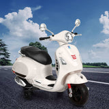Darrahopens Baby & Kids > Ride on Cars, Go-karts & Bikes Kids Ride On Car Motorcycle Motorbike VESPA Licensed Scooter Electric Toys White