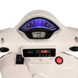Darrahopens Baby & Kids > Ride on Cars, Go-karts & Bikes Kids Ride On Car Motorcycle Motorbike VESPA Licensed Scooter Electric Toys White