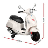 Darrahopens Baby & Kids > Ride on Cars, Go-karts & Bikes Kids Ride On Car Motorcycle Motorbike VESPA Licensed Scooter Electric Toys White