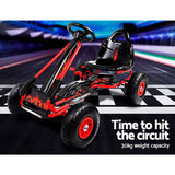 darrahopens Baby & Kids > Ride on Cars, Go-karts & Bikes Rigo Kids Pedal Go Kart Car Ride On Toys Racing Bike Rubber Tyre Adjustable Seat
