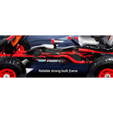 darrahopens Baby & Kids > Ride on Cars, Go-karts & Bikes Rigo Kids Pedal Go Kart Car Ride On Toys Racing Bike Rubber Tyre Adjustable Seat