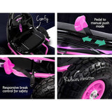 darrahopens Baby & Kids > Ride on Cars, Go-karts & Bikes Rigo Kids Pedal Go Kart Car Ride On Toys Racing Bike Rubber Tyre Adjustable Seat