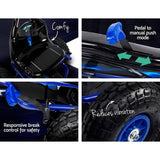 darrahopens Baby & Kids > Ride on Cars, Go-karts & Bikes Rigo Kids Pedal Go Kart Car Ride On Toys Racing Bike Rubber Tyre Adjustable Seat