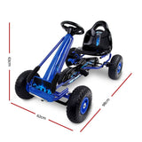 darrahopens Baby & Kids > Ride on Cars, Go-karts & Bikes Rigo Kids Pedal Go Kart Car Ride On Toys Racing Bike Rubber Tyre Adjustable Seat