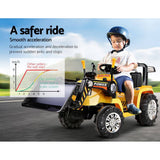 darrahopens Baby & Kids > Ride on Cars, Go-karts & Bikes Rigo Kids Ride On Bulldozer Digger Electric Car Yellow