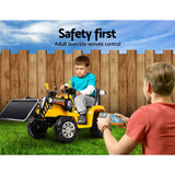 darrahopens Baby & Kids > Ride on Cars, Go-karts & Bikes Rigo Kids Ride On Bulldozer Digger Electric Car Yellow